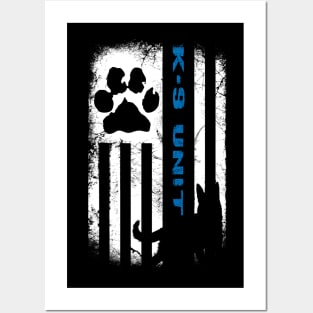 K-9 Unit Flag Posters and Art